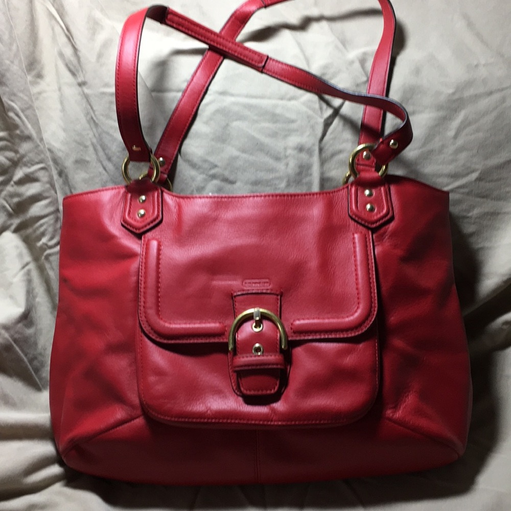 Coach leather tote
